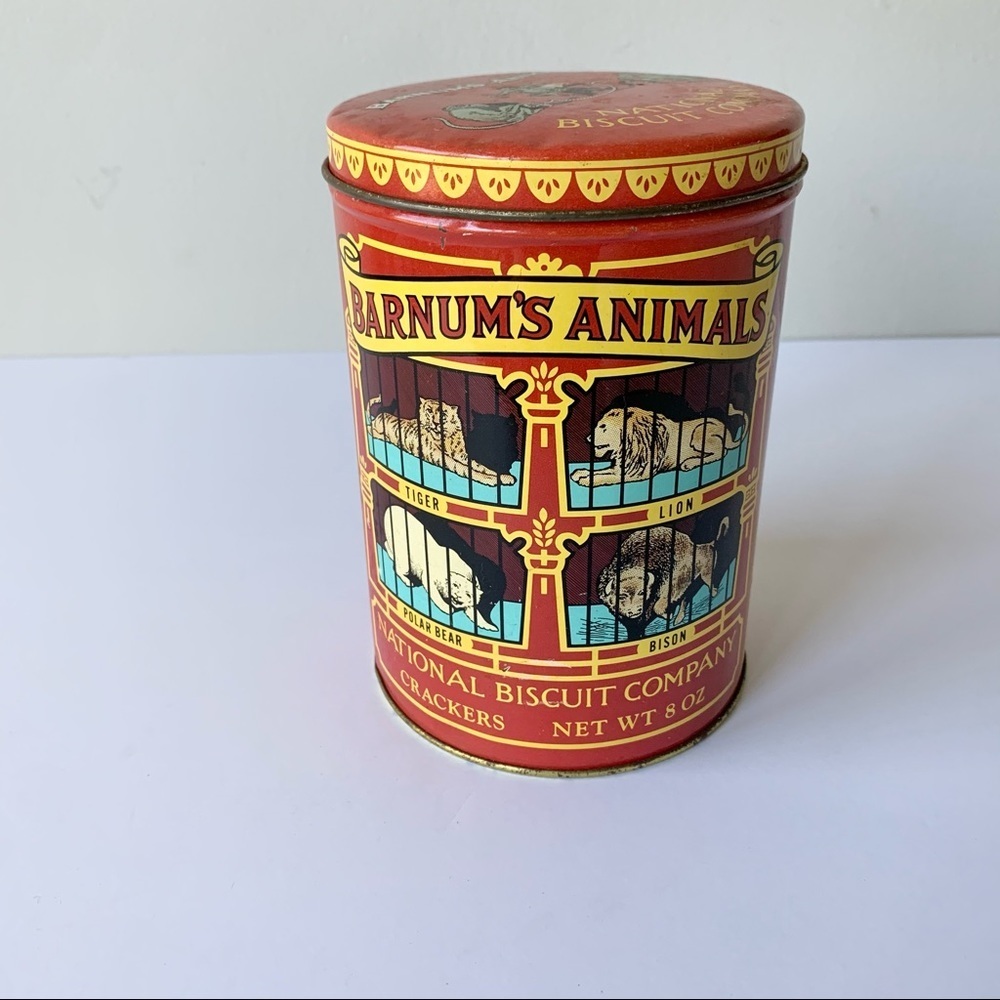 1979 Barnums Animal Crackers Tin Replica of 1914
